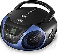 Tyler TAU101-BL Portable Boombox CD Player AM/FM Radio — image 8