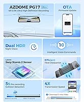 AZDOME PG17 Pro Mirror Dash Cam — image 2