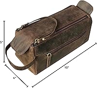 Rustic Town Buffalo Leather Toiletry Bag — image 8