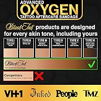 BLACK INK Oxygen Breathable Second Skin Tattoo Aftercare Bandage 25-Pack — image 4