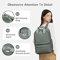 Travel Backpack Carry On Backpack for Women, Army Green — image 6