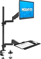 Mount-It! MI-7995 Sit Stand Monitor Desk Mount — image 1