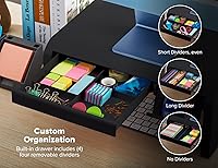 Bostitch Konnect Adjustable Monitor Riser with Drawer & Phone Holder — image 4