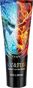 Onyx Ice & Fire Extreme Tingle Dark Bronzer Lotion 9.59oz Review