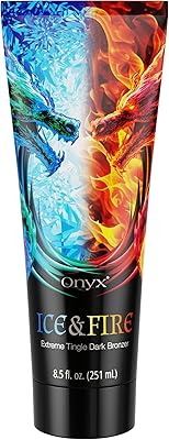Onyx Ice & Fire Extreme Tingle Dark Bronzer Lotion 9.59oz