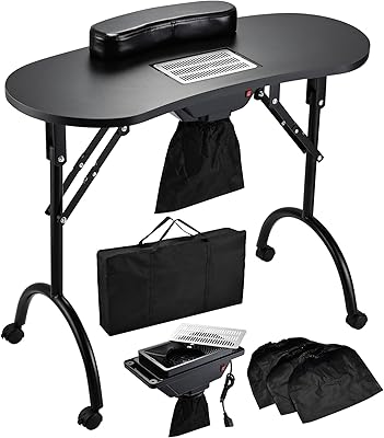 Faquenc Nail Table with Dust Collector