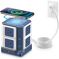 BESTEK PD 20W USB C Power Strip with Wireless Charger — image 1