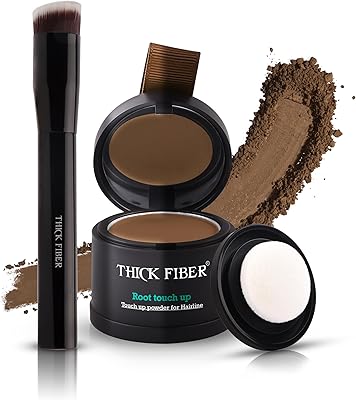 THICK FIBER Root Touch Up Powder Set (Light Brown)