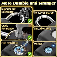 Pothunder Fingerprint Padlock — image 4