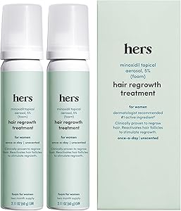 hers Hair Regrowth Treatment Minoxidil 5% Foam 2 Pack Review