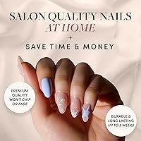 Glamnetic Salty Waves Press-On Nails - Short Almond — image 2