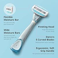 Dorco EVE 5 Razors with 6 Cartridge Refills — image 2