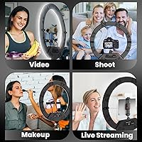 MACTREM 18″ Foldable Ring Light with Stand — image 2
