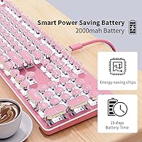 SEUNKWANG TK950 Wireless Typewriter Keyboard and Mouse Combo — image 7