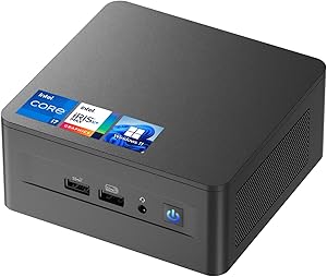 Intel NUC 12 NUC12WSHi7 Mini Computer, 12th Gen Intel Core i7-1260P, 16GB RAM, 512GB SSD