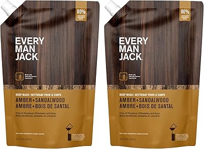 Every Man Jack Sea Minerals + Citron Body Wash Refill Pouch 2-Pack