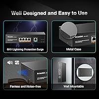 MokerLink 5-Port Gigabit POE Switch — image 5