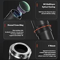 BENOISON 420-800mm F/8.3-16 Telephoto Lens for Nikon F-Mount DSLR Cameras — image 6