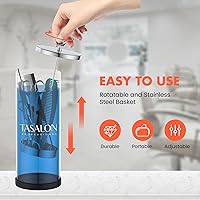 TASALON Barber Jar with Crystal Handle (45.5 oz) — image 5