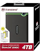 Transcend StoreJet 25M3C 4TB Portable Hard Drive — image 2
