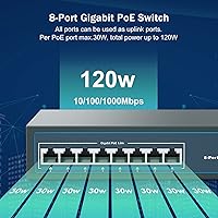 YuanLey 8 Port Gigabit PoE Switch 120W — image 2