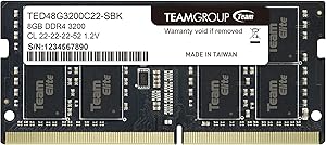 TEAMGROUP Elite DDR4 64GB (2 x 32GB) 3200MHz SODIMM
