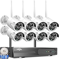 Hiseeu Wireless Pro 4K NVR Security Camera System, 8 Cameras, 3TB Storage — image 1