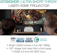 Optoma GT3500HDR 1080p Full HD Home Laser Projector — image 3