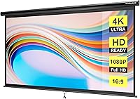 VIVOHOME 80-Inch Manual Pull Down Projector Screen — image 1