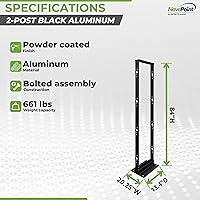 NavePoint 45U 2-Post Open Frame Server Rack — image 4