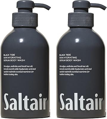 Saltair Body Wash Black Tide 2-Pack 17oz Pump Bottles