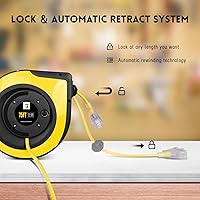 EP Retractable Extension Cord Reel 75ft 14 AWG 3C SJTOW — image 4