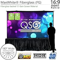 Elite Screens QuickStand QS150HD 150-inch Manual Pull Up Projector Screen — image 2