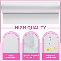 Tudomro Disposable Non Woven Bed Sheets 24 x 71 Inch (White, Pink) — image 4