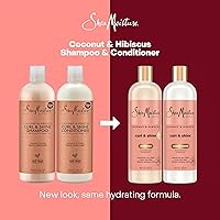 SheaMoisture Coconut & Hibiscus Curl & Shine Shampoo & Conditioner 16oz — image 9