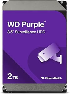 Western Digital 2TB WD Purple Surveillance Hard Drive