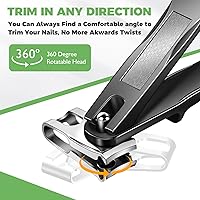 HANDWENG Toenail Clippers for Seniors Thick Nails 6-in-1 Set — image 4