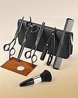 ULG Hair Cutting Scissors Set 9 Pcs Professional Thinning Shears — image 1