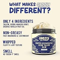 Grazly Whipped Bison Tallow Balm with Manuka Honey, Jojoba & Organic Vanilla - 2.5oz — image 2