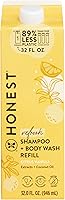 The Honest Company 2-in-1 Cleansing Shampoo + Body Wash Refill | Citrus Vanilla Refresh 32 fl oz — image 1