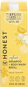 The Honest Company 2-in-1 Cleansing Shampoo + Body Wash Refill | Citrus Vanilla Refresh 32 fl oz Review