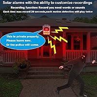 paipaimeiren Solar Outdoor Motion Detector Alarm P611N — image 3