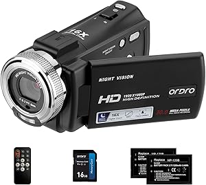 ORDRO HDV-V12 1080P Video Camera Review