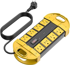 CCCEI Outdoor Power Strip with 8 Outlets, 15FT Extension Cord, Waterproof, Surge Protector Review
