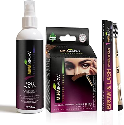 MinaiBrow Instant Hair Dye Kit Medium Brown