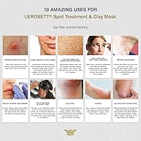 LEROSETT Facial Clay Mask for Acne, Oily Skin, 3.8oz — image 7