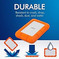 LaCie Rugged Mini 1TB USB 3.0 Hard Drive — image 4