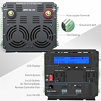 EDECOA 3000W 24V Power Inverter — image 2