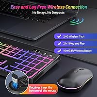 EarlyLit CK230GL Wireless Keyboard and Mouse Combo — image 2