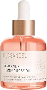 BIOSSANCE Squalane + Vitamin C Rose Advanced Facial Oil 1oz Review